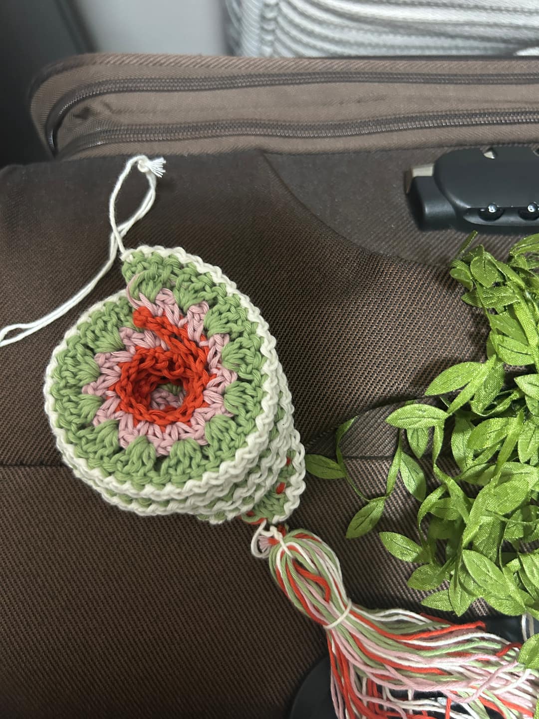 Crocheted Round Tassel Decor